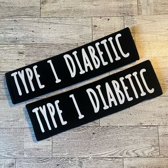 Custom, Medical Alert, Red & Black, Seat Beat Strap Cover, 2Pack - Picture 5 of 13